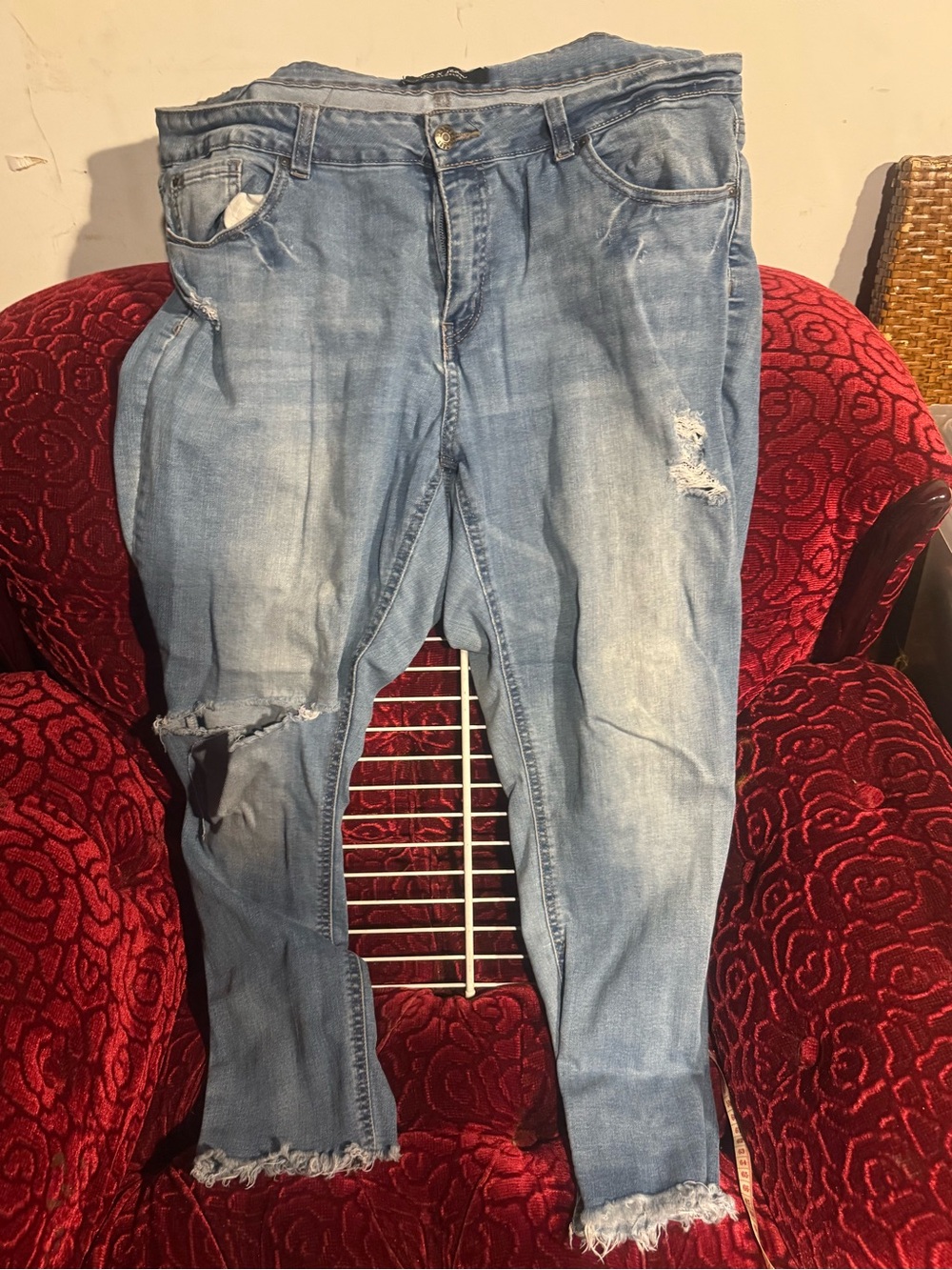 Wax Jean Light Blue Distressed Women’s Jeans